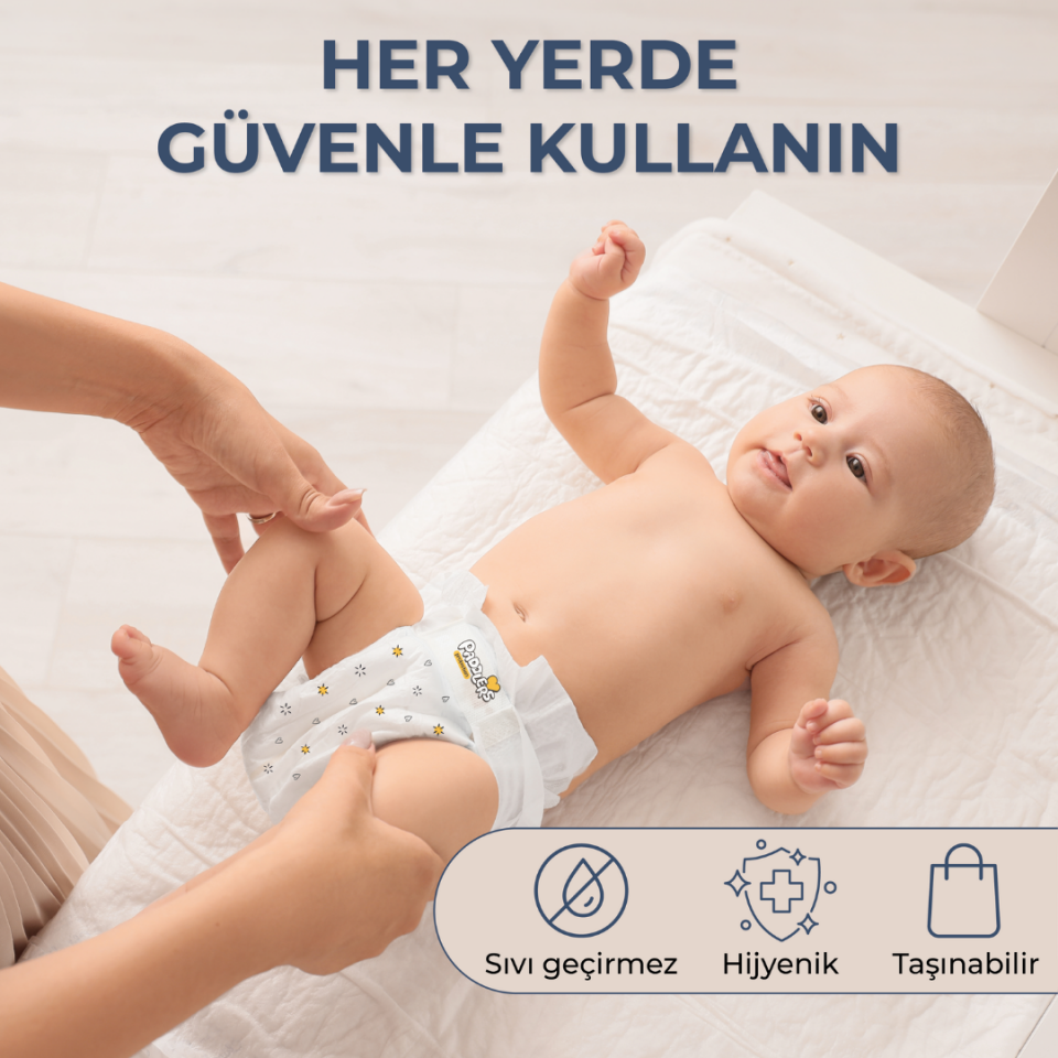Paddlers Bebek Bakım Örtüsü 10'lu (60X60 Boyutunda)