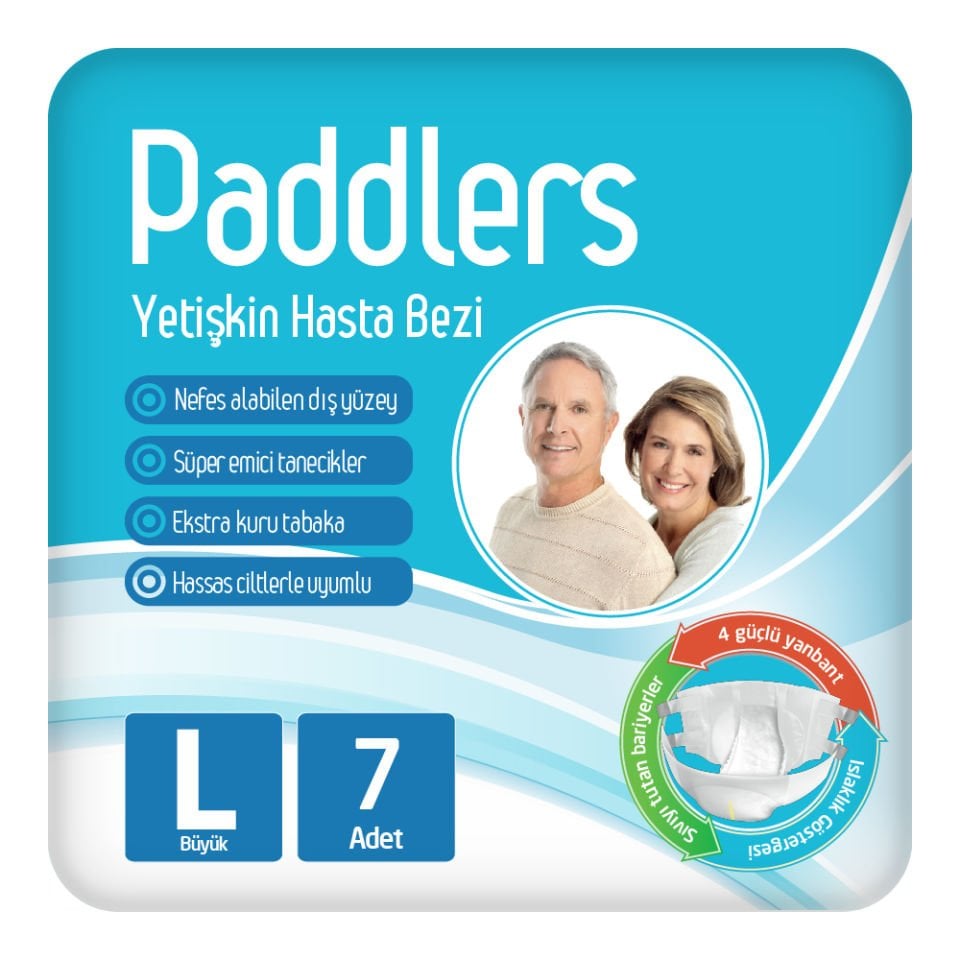 Paddlers Yetişkin Hasta Bantlı Bez Large 7 Adet