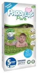 Paddlers Pure Bebek Bezi 5 Numara Junior 4 Adet (11-18 kg ) Deneme Paketi