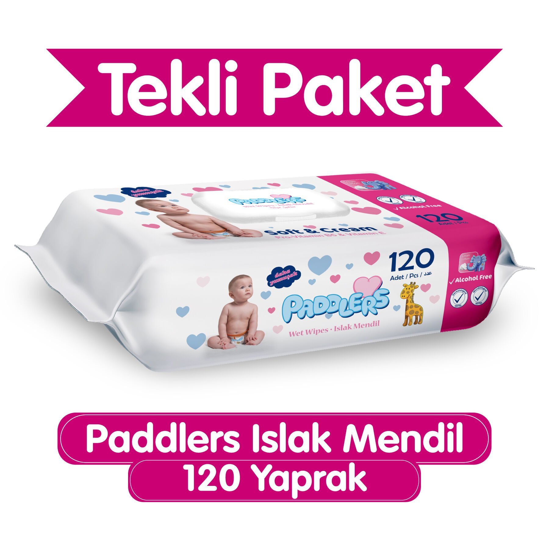 Paddlers 120'li Islak Mendil