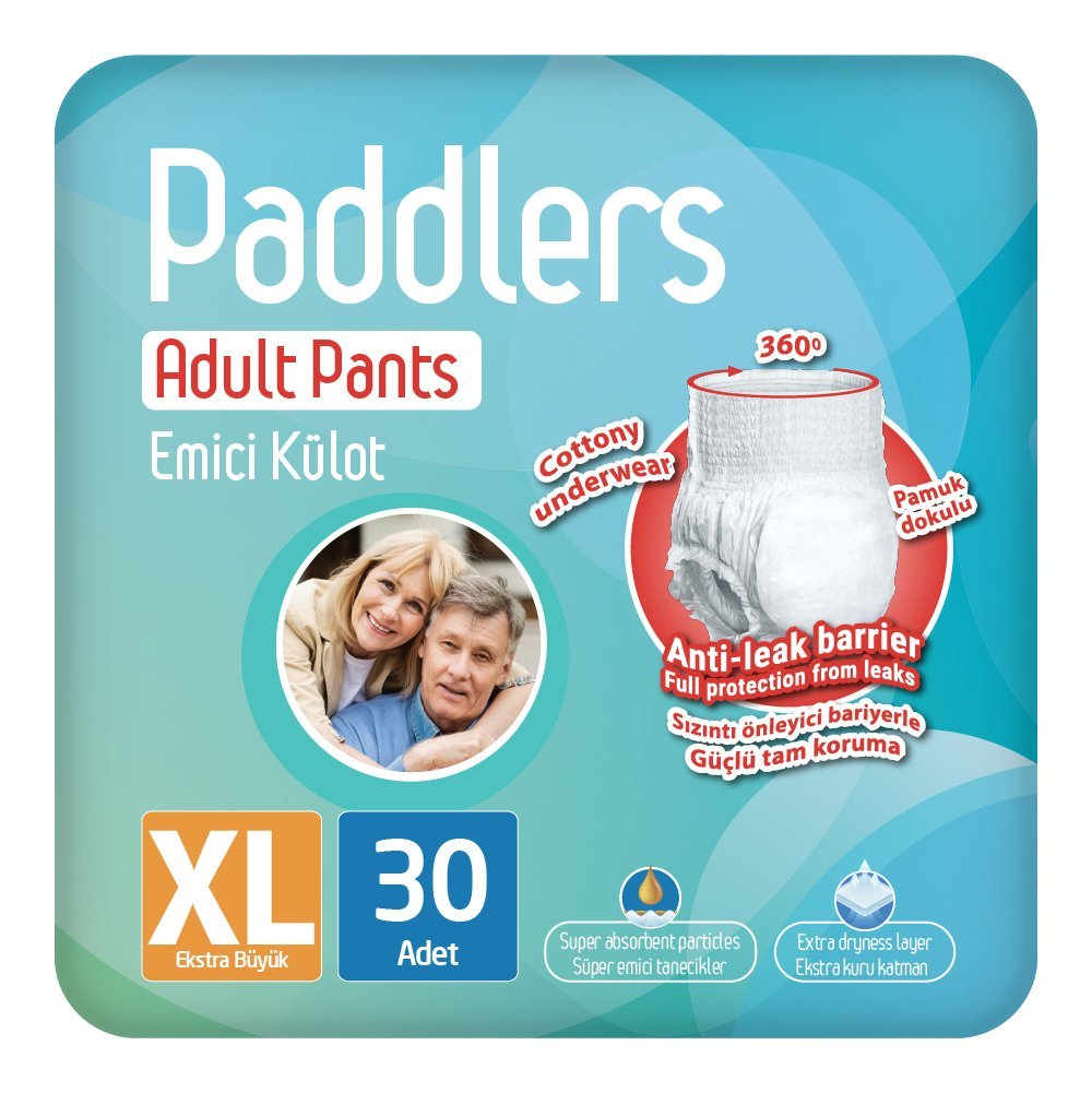 Paddlers Yetişkin Hasta Emici Külot Bez X-Large 30 Adet