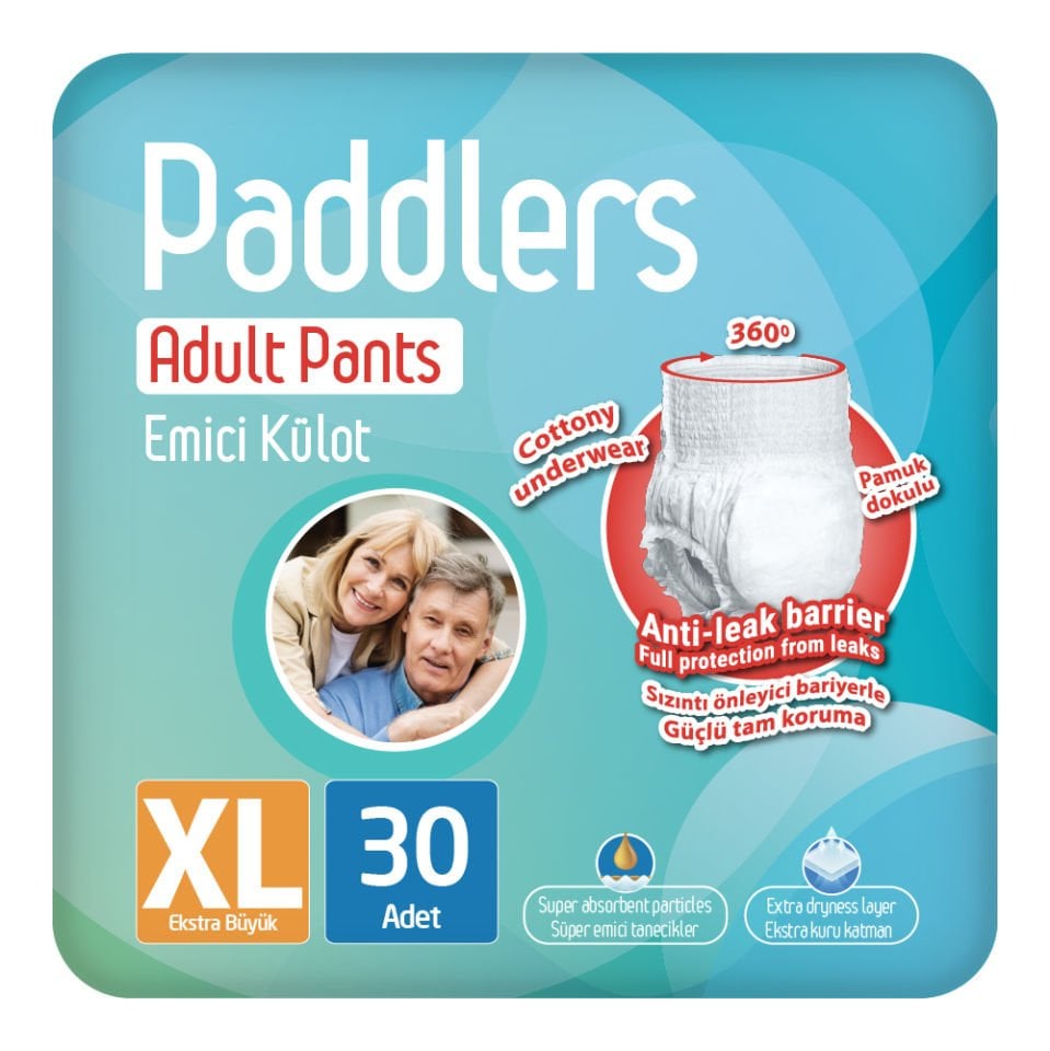 Paddlers Yetişkin Hasta Emici Külot Bez X-Large 30 Adet