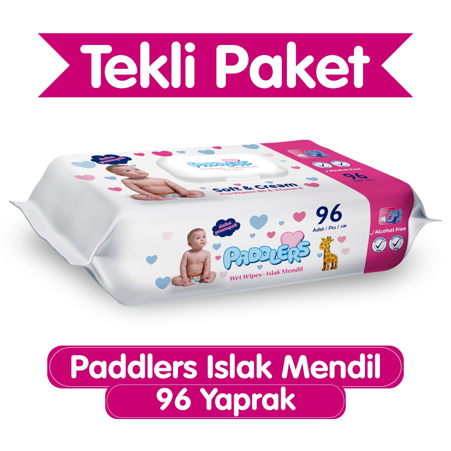 Paddlers 96'lı Islak Mendil