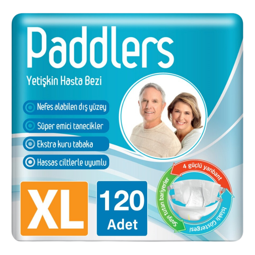 Paddlers Yetişkin Hasta Bantlı Bez X-Large 120 Adet