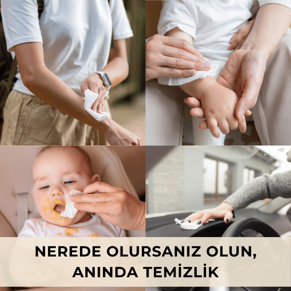 Paddlers Gül Kokulu 72'li Islak Mendil