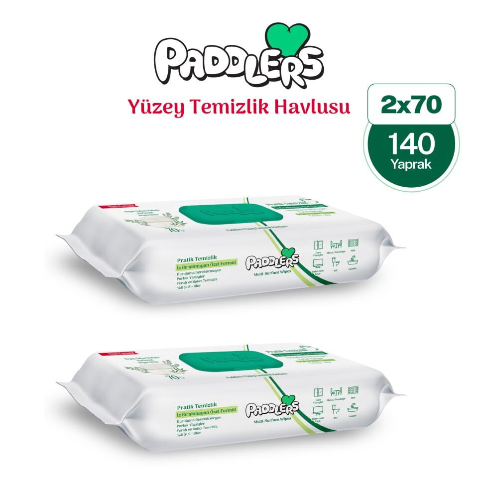 Easy Clean Beyaz Sabun Katkılı Yüzey temizlik Havlusu 2x70 (140 Yaprak)