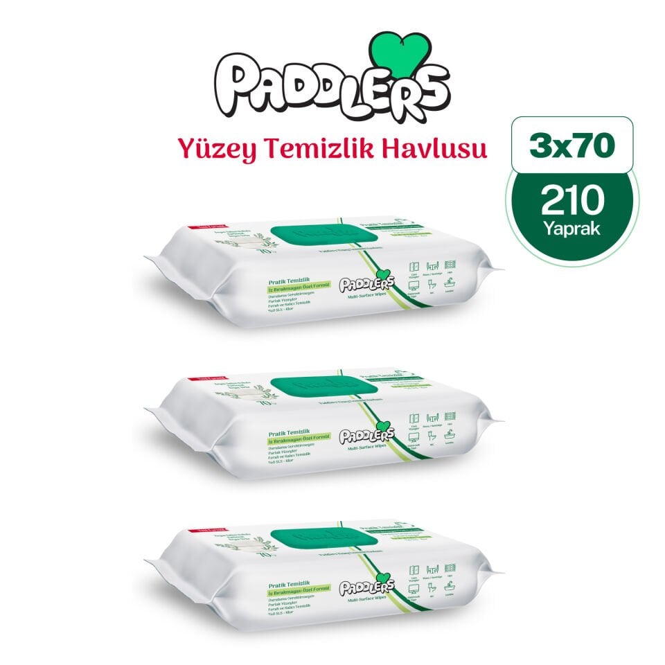Easy Clean Beyaz Sabun Katkılı Yüzey temizlik Havlusu 3x70 (210 Yaprak)