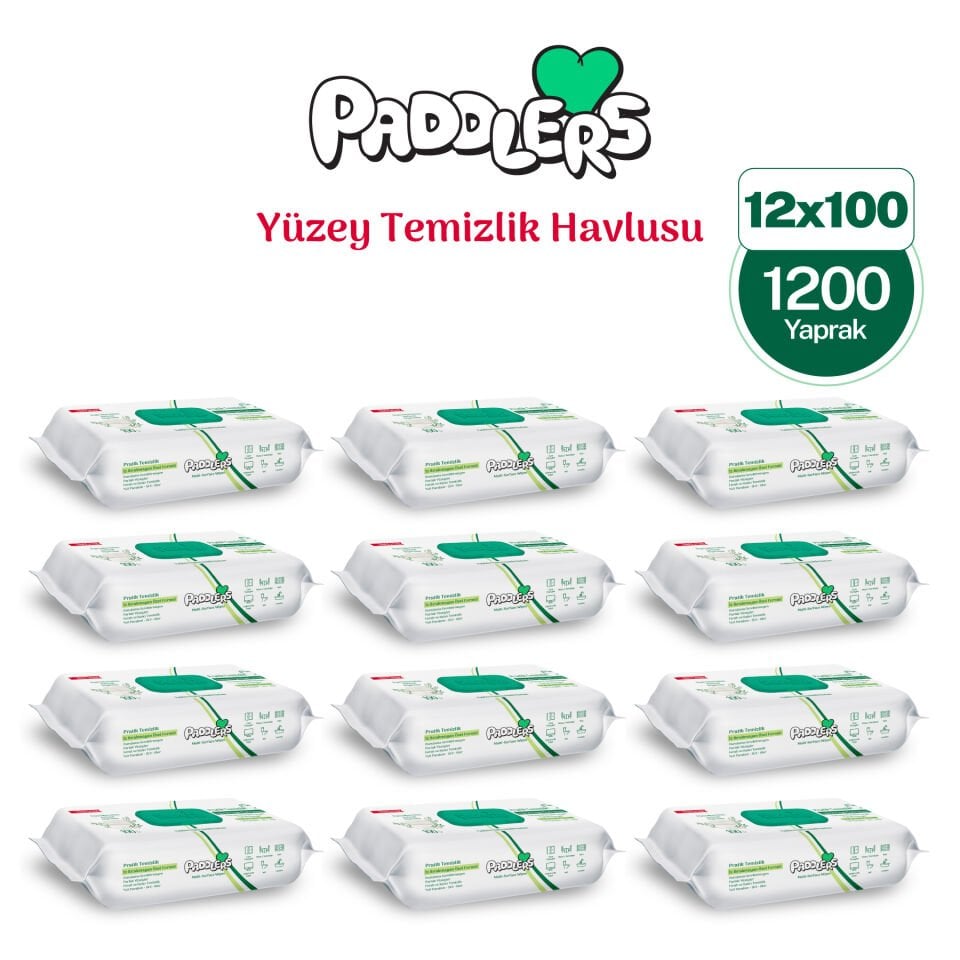 Easy Clean Beyaz Sabun Katkılı Yüzey Temizlik Havlusu 12x100 (1200 Yaprak)