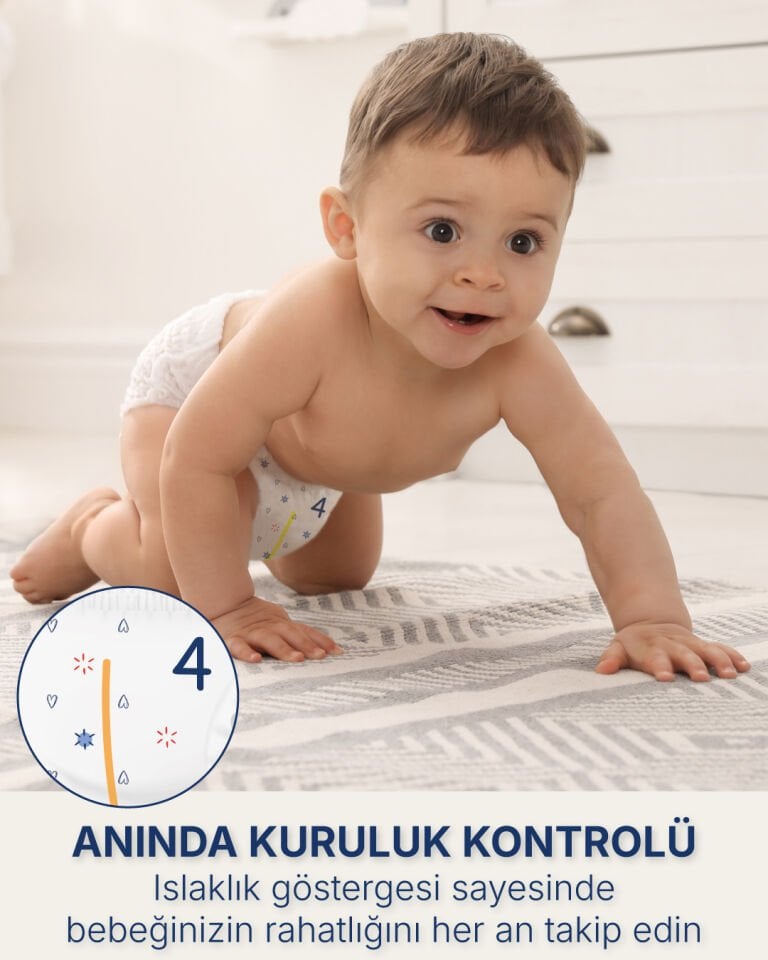 Paddlers Külot Bebek Bezi 4 Numara Maxi 150 Adet (7-14 Kg) Ekstra Aylık Paket