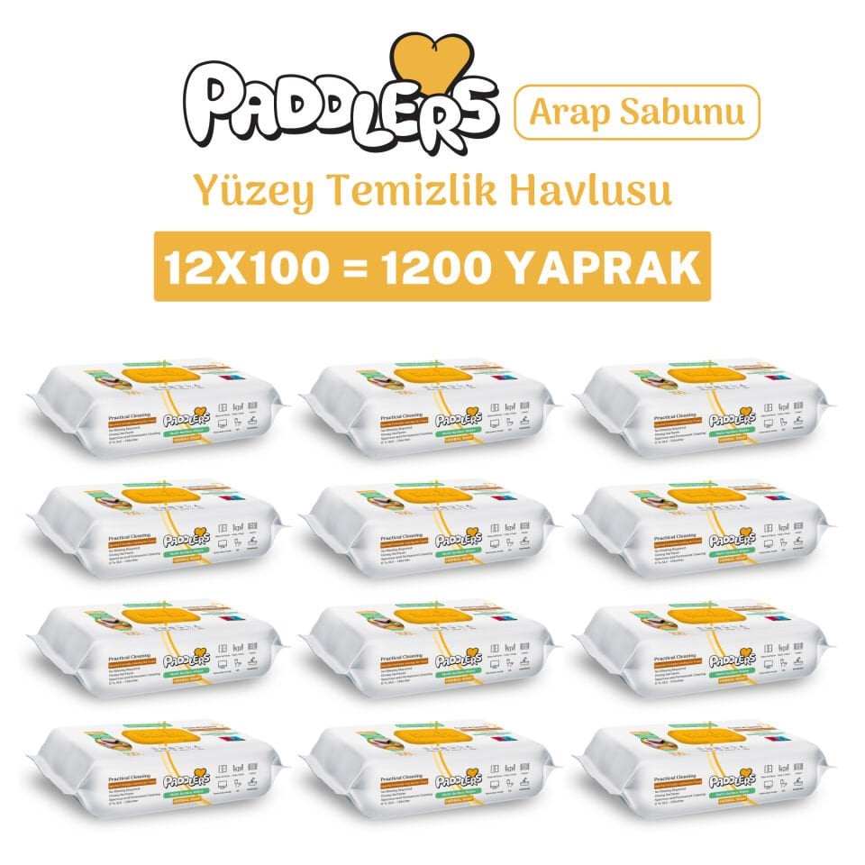 Easy Clean Arap Sabun Katkılı Yüzey Temizlik Havlusu 12x100 (1200 Yaprak)