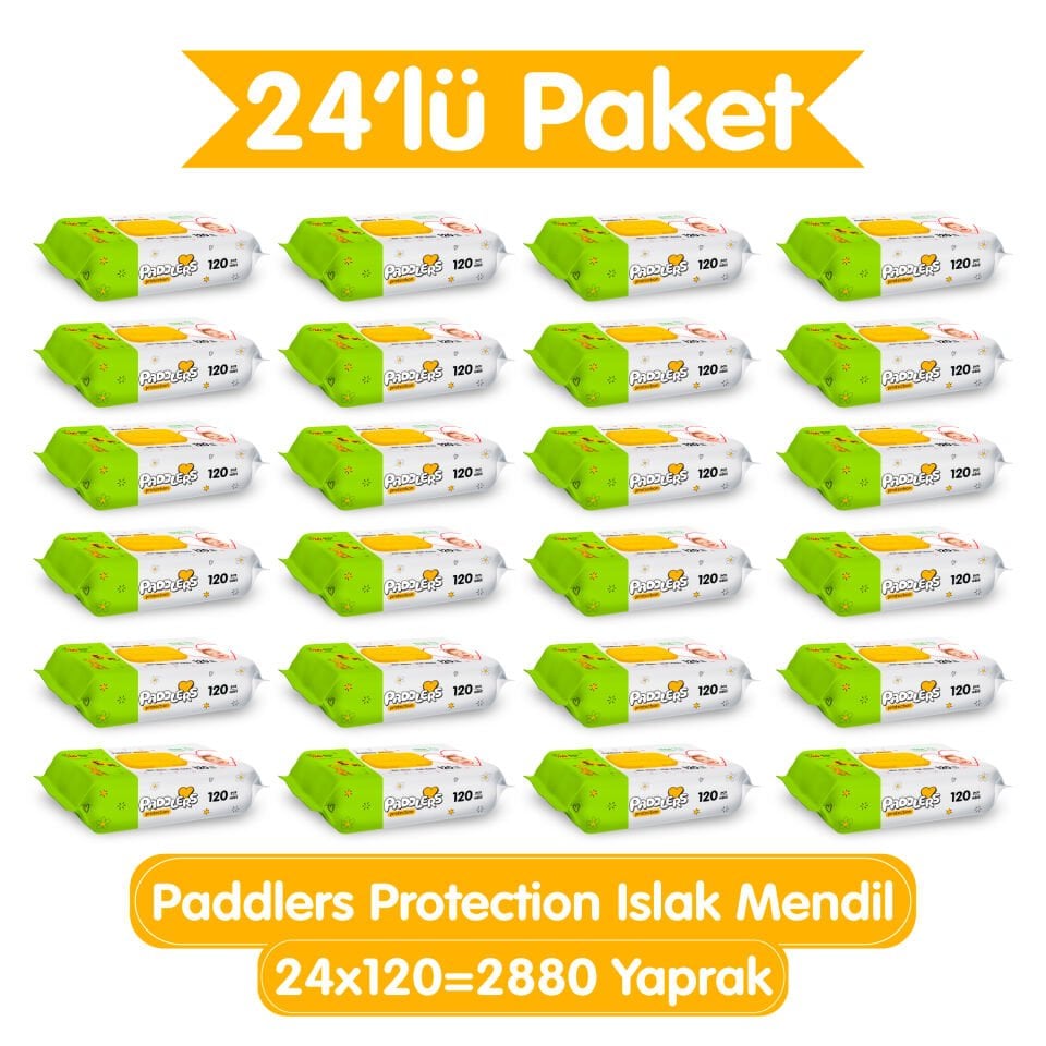 Paddlers Protection Islak Havlu 24x120 li Koli (2880 Yaprak)